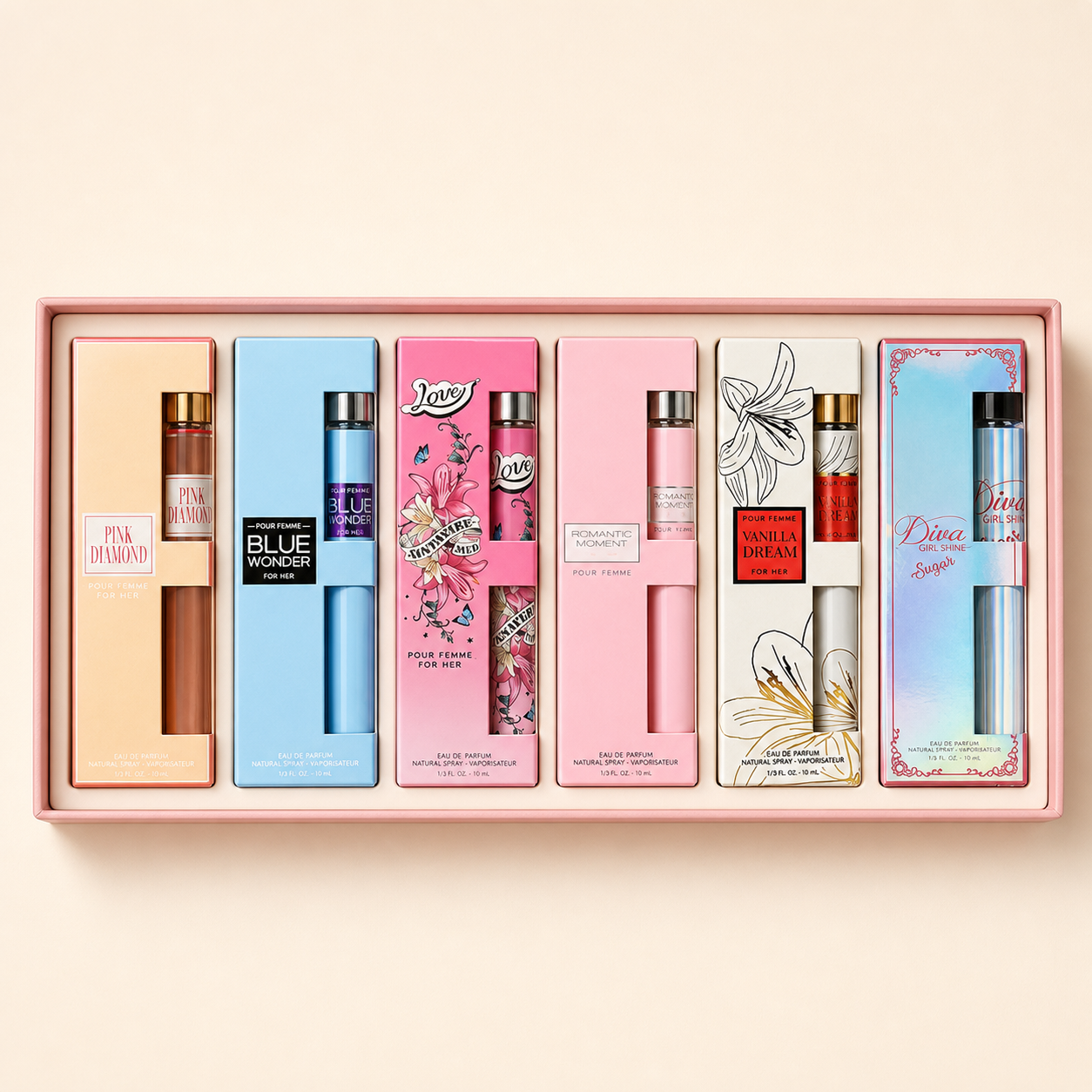 Women’s Six-Piece Travel Scent Set — 6 x 35 ml