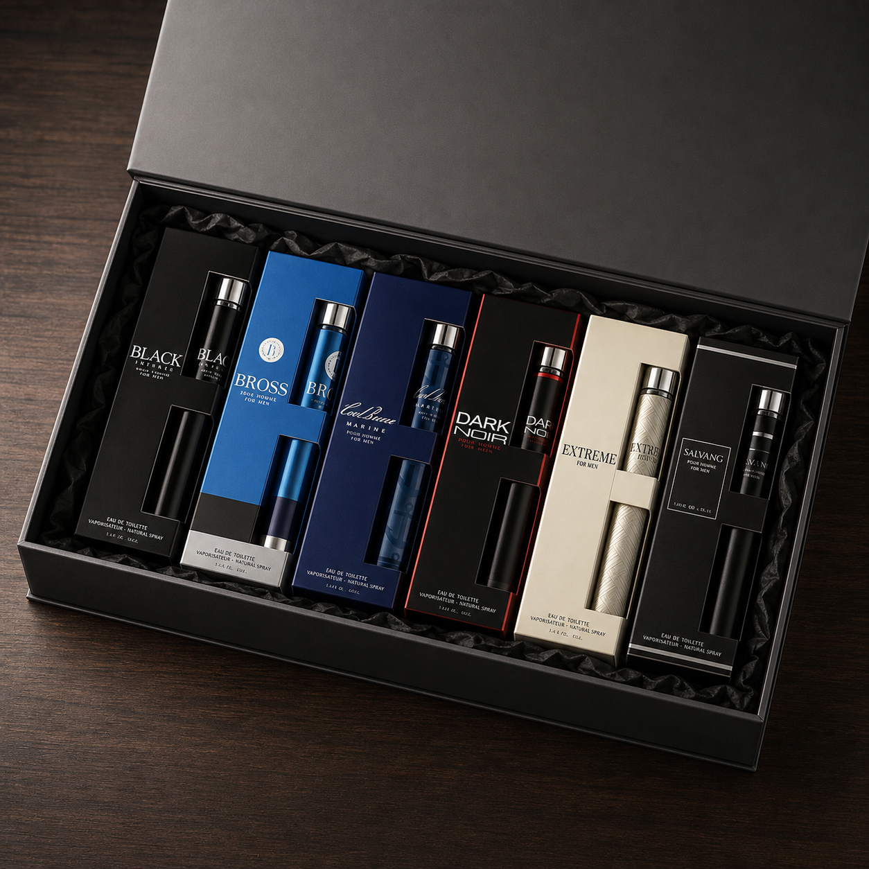 Men’s Six-Piece Travel Scent Set — 6 x 35 ml