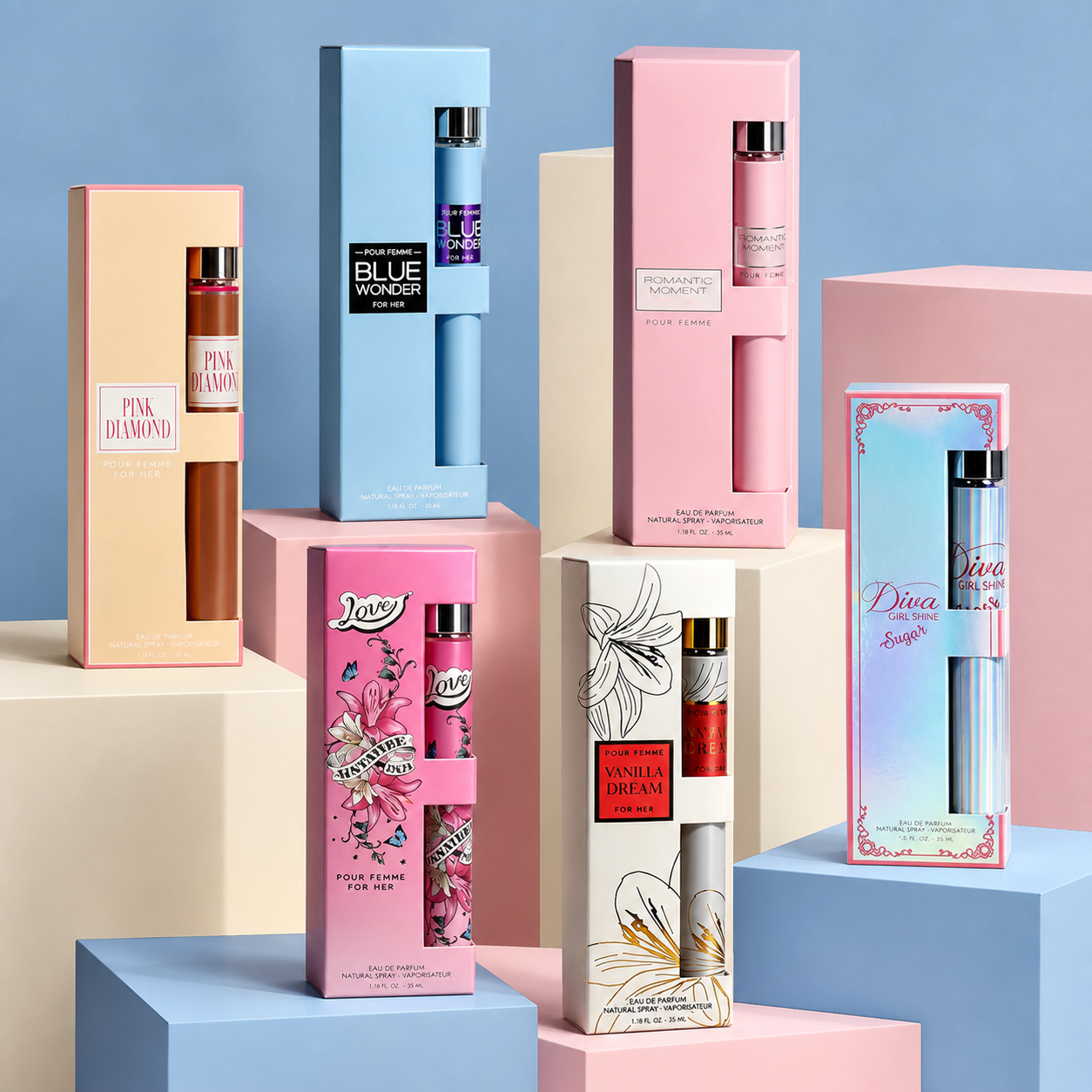 Women’s Six-Piece Travel Scent Set — 6 x 35 ml