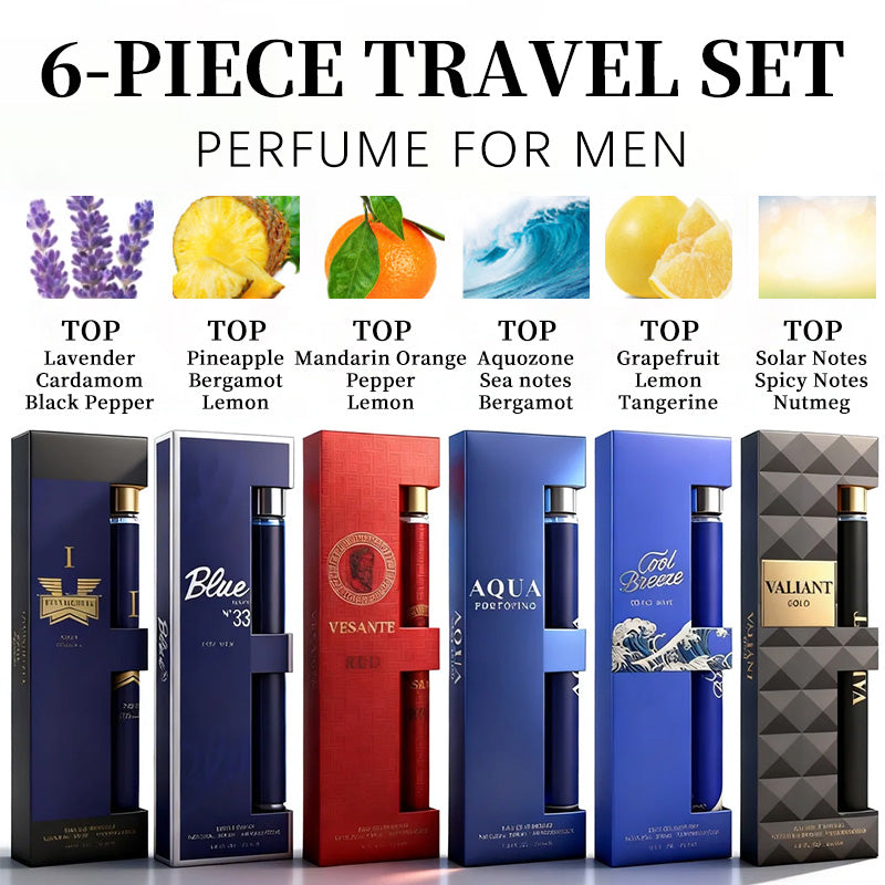 Men’s Six-Piece Travel Cologne Set — 6 x 35 ml